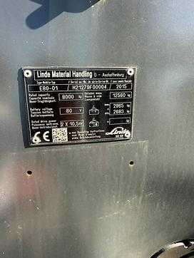 Carretilla elevadora segunda mano LINDE E 80 ELEKTRO VIERRADFRONTSTAPLER (13051872)