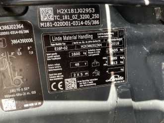 Carretilla elevadora segunda mano LINDE E16P-02 ELEKTRO VIERRADFRONTSTAPLER (12974537)