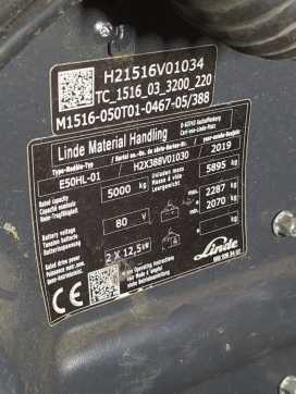 Carretilla elevadora segunda mano LINDE E50HL-388-01 ELEKTRO VIERRADFRONTSTAPLER (13053060)