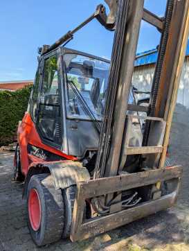 Carretilla elevadora segunda mano LINDE H80D-02 DIESEL VIERRADFRONTSTAPLER (13036663)