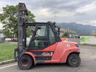 Carretilla elevadora segunda mano LINDE H80D-03/1100 DIESEL VIERRADFRONTSTAPLER (13040416)
