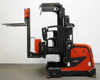 Carretilla elevadora segunda mano LINDE K-Schwenkschubgabel 5231-00 ELEKTRO MITTELHUBKOMMISSIONIERER (12943529)