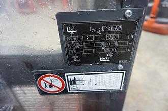 Carretilla elevadora segunda mano LINDE L 14L AP - Nur 2.579 Stunden ELEKTRO HOCHHUBWAGENFAHRERSTAND (13065049)