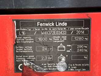 Carretilla elevadora segunda mano LINDE L16 ELEKTRO HOCHHUBWAGENDEICHSEL (13040661)