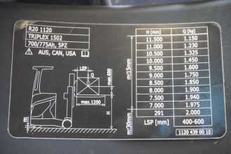 Carretilla elevadora segunda mano LINDE R 20 1120-01 ELEKTRO SCHUBMASTSTAPLER (13038825)
