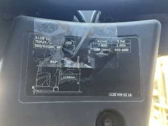 Carretilla elevadora segunda mano LINDE R10B-01 ELEKTRO SCHUBMASTSTAPLER (13038492)