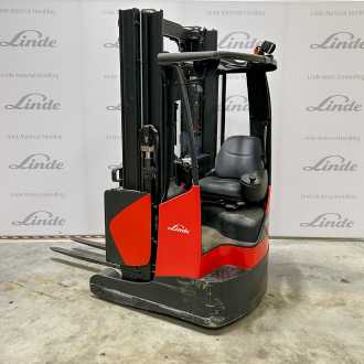 Carretilla elevadora segunda mano LINDE R14 X ELEKTRO SCHUBMASTSTAPLER (12961752) backdrop