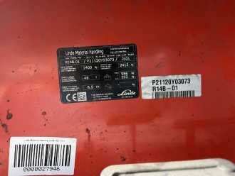 Carretilla elevadora segunda mano LINDE R14B-01 ELEKTRO SCHUBMASTSTAPLER (13070227)