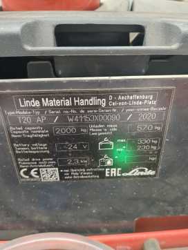 Carretilla elevadora segunda mano LINDE T20AP-1153-00 ELEKTRO NIEDERHUBWAGENFAHRERSTAND (13064828)