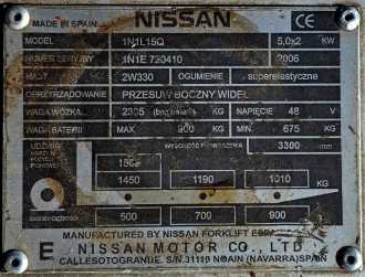 Carretilla elevadora segunda mano NISSAN 1N1L 15Q WEITERE WEITERE (12991413)