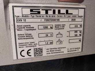 Carretilla elevadora segunda mano STILL EXV 12 ELEKTRO HOCHHUBWAGENDEICHSEL (13040547)
