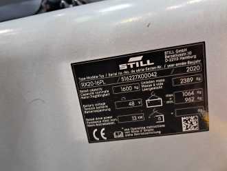 Carretilla elevadora segunda mano STILL RX20-16PL ELEKTRO VIERRADFRONTSTAPLER (13058390)