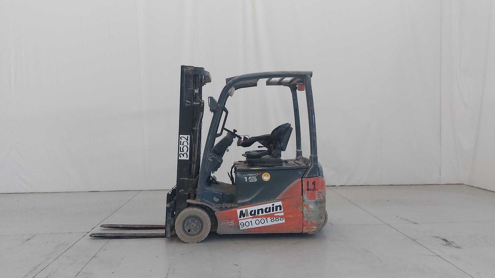 Carretilla elevadora segunda mano TOYOTA 8FBE16T ELEKTRO DREIRADFRONTSTAPLER (13028195)
