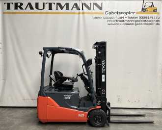 Carretilla elevadora segunda mano TOYOTA 8FBE18T ELEKTRO DREIRADFRONTSTAPLER (13075497)