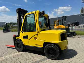 Chariot élévateur d'occasion HYSTER H 5.5XM Diesel / Full cabin / Only 6135 hours / Forks Positioner DIESEL VIERRADFRONTSTAPLER (13063239)