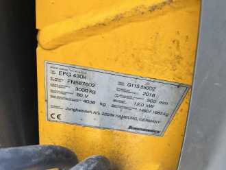 Chariot élévateur d'occasion JUNGHEINRICH EFG430k ELEKTRO VIERRADFRONTSTAPLER (13065771)