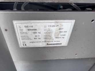 Chariot élévateur d'occasion JUNGHEINRICH EJC 110 Baujahr 2017 HH 2,5M / Akku 2017 ELEKTRO HOCHHUBWAGENDEICHSEL (13074936)