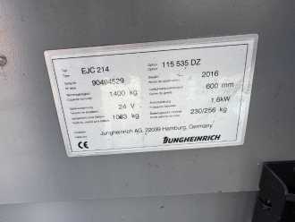Chariot élévateur d'occasion JUNGHEINRICH EJC 214 Baujahr 2016 HH 5,35M Stunden 4702 TOP ZUSTAND ELEKTRO HOCHHUBWAGENDEICHSEL (13074249)