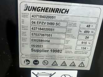 Chariot élévateur d'occasion JUNGHEINRICH ETV 214 Baujahr 2017/Akku 2023 Kamera Waage ELEKTRO SCHUBMASTSTAPLER (13049468)