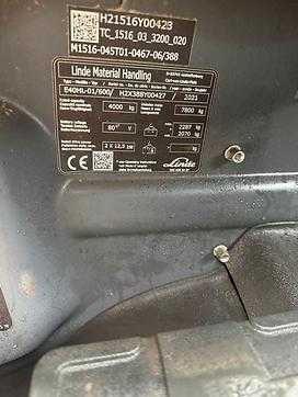 Chariot élévateur d'occasion LINDE E 40 HL 600 ELEKTRO VIERRADFRONTSTAPLER (13040838)