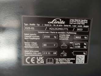 Chariot élévateur d'occasion LINDE E25-01/1252 ELEKTRO VIERRADFRONTSTAPLER (13073837)