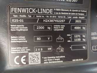 Chariot élévateur d'occasion LINDE E25-01/387 ELEKTRO VIERRADFRONTSTAPLER (13073604)