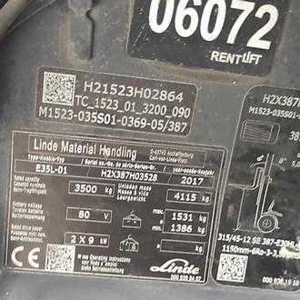 Chariot élévateur d'occasion LINDE E35L-387 ELEKTRO VIERRADFRONTSTAPLER (13006428)