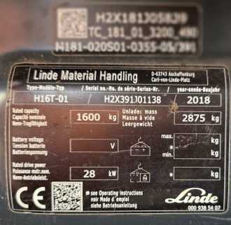 Chariot élévateur d'occasion LINDE H 16 T - 01 WEITERE WEITERE (12989185)