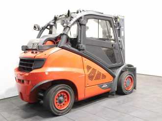 Chariot élévateur d'occasion LINDE H 50 T-02/600 394 GAS VIERRADFRONTSTAPLER (13066820)