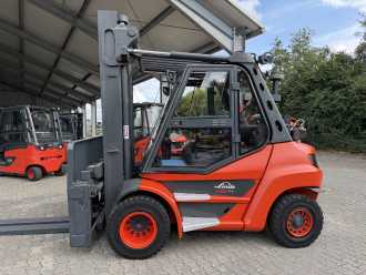 Chariot élévateur d'occasion LINDE H 80 T-03 GAS VIERRADFRONTSTAPLER (13058138)