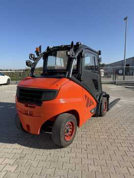 Chariot élévateur d'occasion LINDE H50D-02 Containerfähig DIESEL VIERRADFRONTSTAPLER (13074418)