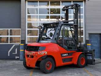 Chariot élévateur d'occasion LINDE H80D-01/900 DIESEL VIERRADFRONTSTAPLER (13046538)