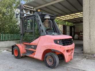 Chariot élévateur d'occasion LINDE H80D-03/900 DIESEL VIERRADFRONTSTAPLER (13065597)