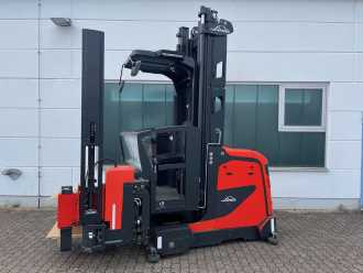 Chariot élévateur d'occasion LINDE K-Schwenkschubgabel ELEKTRO HOCHREGALSCHMALGANGSTAPLER (12980072) backdrop