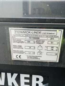 Chariot élévateur d'occasion LINDE L 12 Batterie Bj.18 ELEKTRO HOCHHUBWAGENDEICHSEL (12930131)