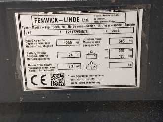 Chariot élévateur d'occasion LINDE L12 ELEKTRO HOCHHUBWAGENDEICHSEL (13071526)
