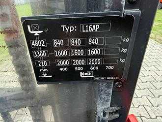 Chariot élévateur d'occasion LINDE L16 AP Triplex ELEKTRO HOCHHUBWAGENFAHRERSTAND (13067271)