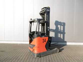 Chariot élévateur d'occasion LINDE R 14 - 01 ELEKTRO SCHUBMASTSTAPLER (13016552)
