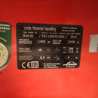 Chariot élévateur d'occasion LINDE R14 ELEKTRO SCHUBMASTSTAPLER (13076174)