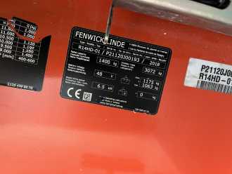 Chariot élévateur d'occasion LINDE R14HD-01 ELEKTRO SCHUBMASTSTAPLER (13071999)