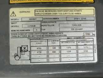 Chariot élévateur d'occasion MITSUBISHI FB16NT ELEKTRO DREIRADFRONTSTAPLER (13066821)