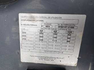 Chariot élévateur d'occasion TOYOTA 8FBE15T Baujahr 2022 / Stunden 4339 HH 4,7M ELEKTRO DREIRADFRONTSTAPLER (13000226)