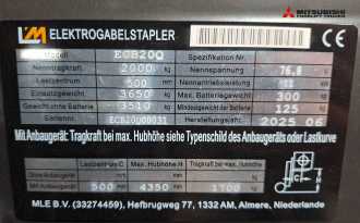 Chariot élévateur d'occasion WEITERE ECB20Q ELEKTRO VIERRADFRONTSTAPLER (13048980)