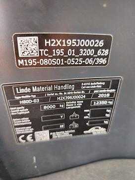 Chariot élévateur d'occasion WEITERE LINDE H80D-03 DIESEL VIERRADFRONTSTAPLER (12985560)