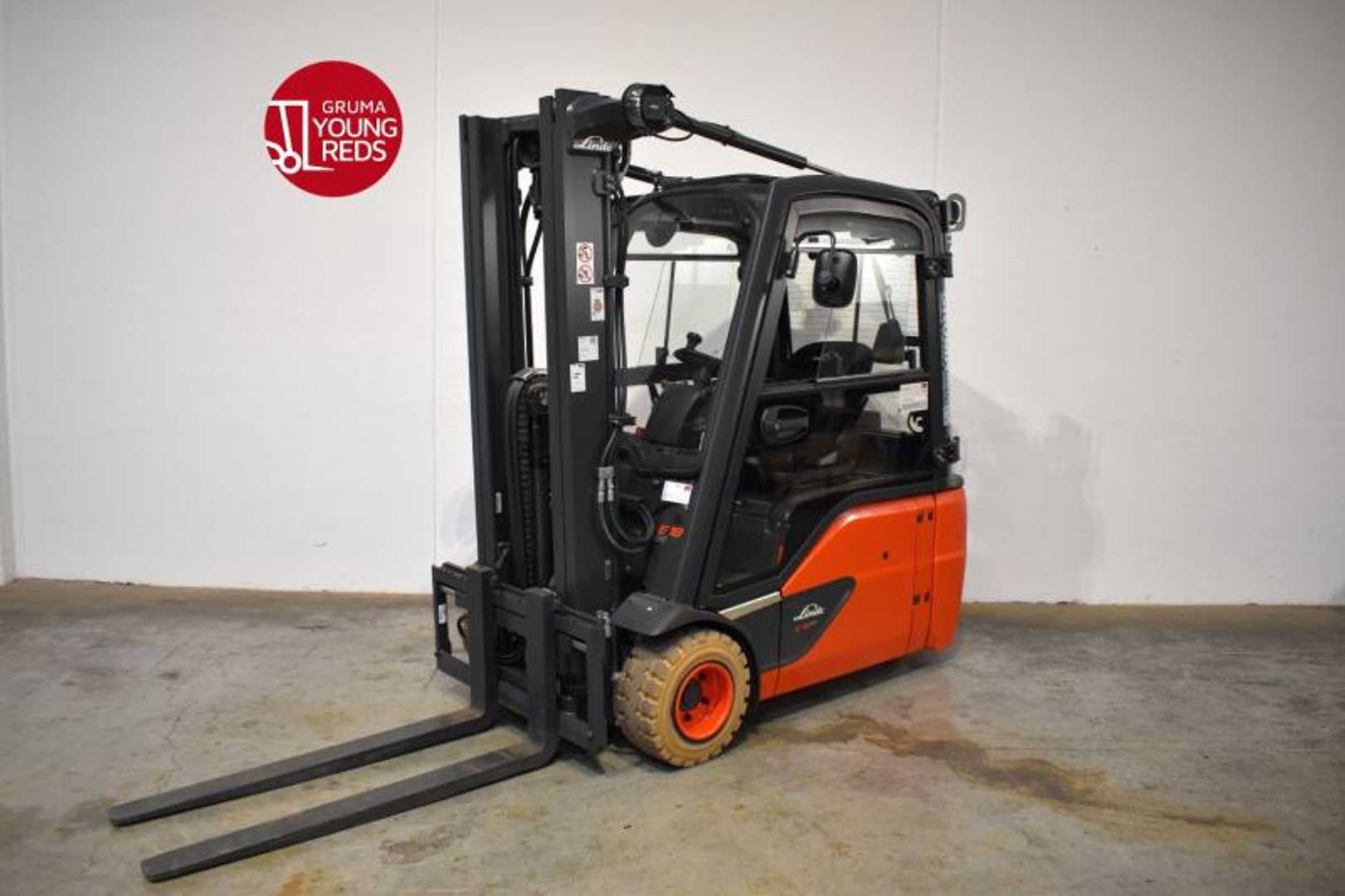 Used Forklift Truck LINDE E 18 L EVO 386-02 ELEKTRO DREIRADFRONTSTAPLER (13056931)