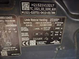 Used Forklift Truck LINDE E14 ELEKTRO VIERRADFRONTSTAPLER (12990713)