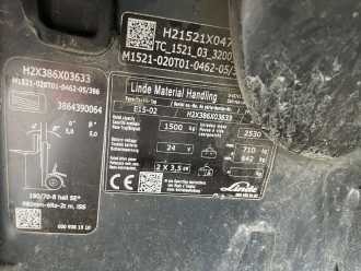 Used Forklift Truck LINDE E15-02 ELEKTRO DREIRADFRONTSTAPLER (13050578)