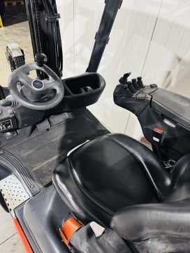 Used Forklift Truck LINDE H 18 T-01 EVO Triplex GAS VIERRADFRONTSTAPLER (13076275)