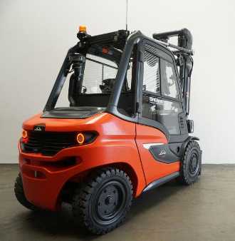 Used Forklift Truck LINDE H 50 D 1204-01 DIESEL VIERRADFRONTSTAPLER (13072045)