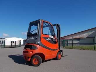 Used Forklift Truck LINDE H16D-03 DIESEL VIERRADFRONTSTAPLER (13050551)